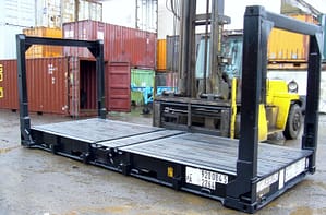 collapsible end flat racks